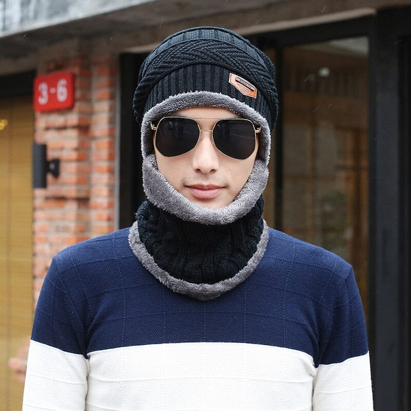 Kit de Inverno Gorro + Cachecol com Forro Térmico